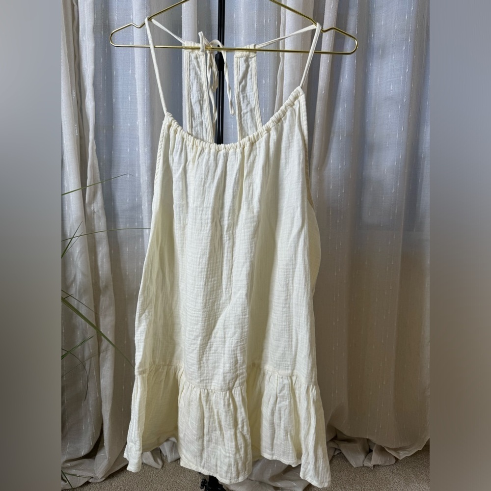 Cream mini dress! Size xl